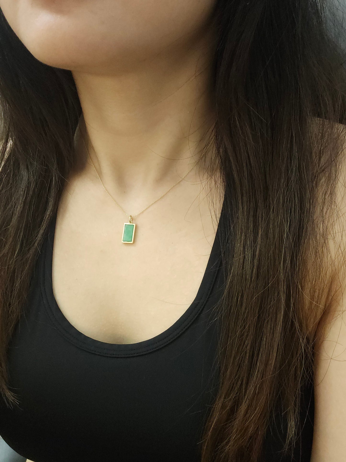 Guardian | Safe and Sound 'Wu Shi Pai' Jadeite Pendant in Apple Green (18K solid gold)
