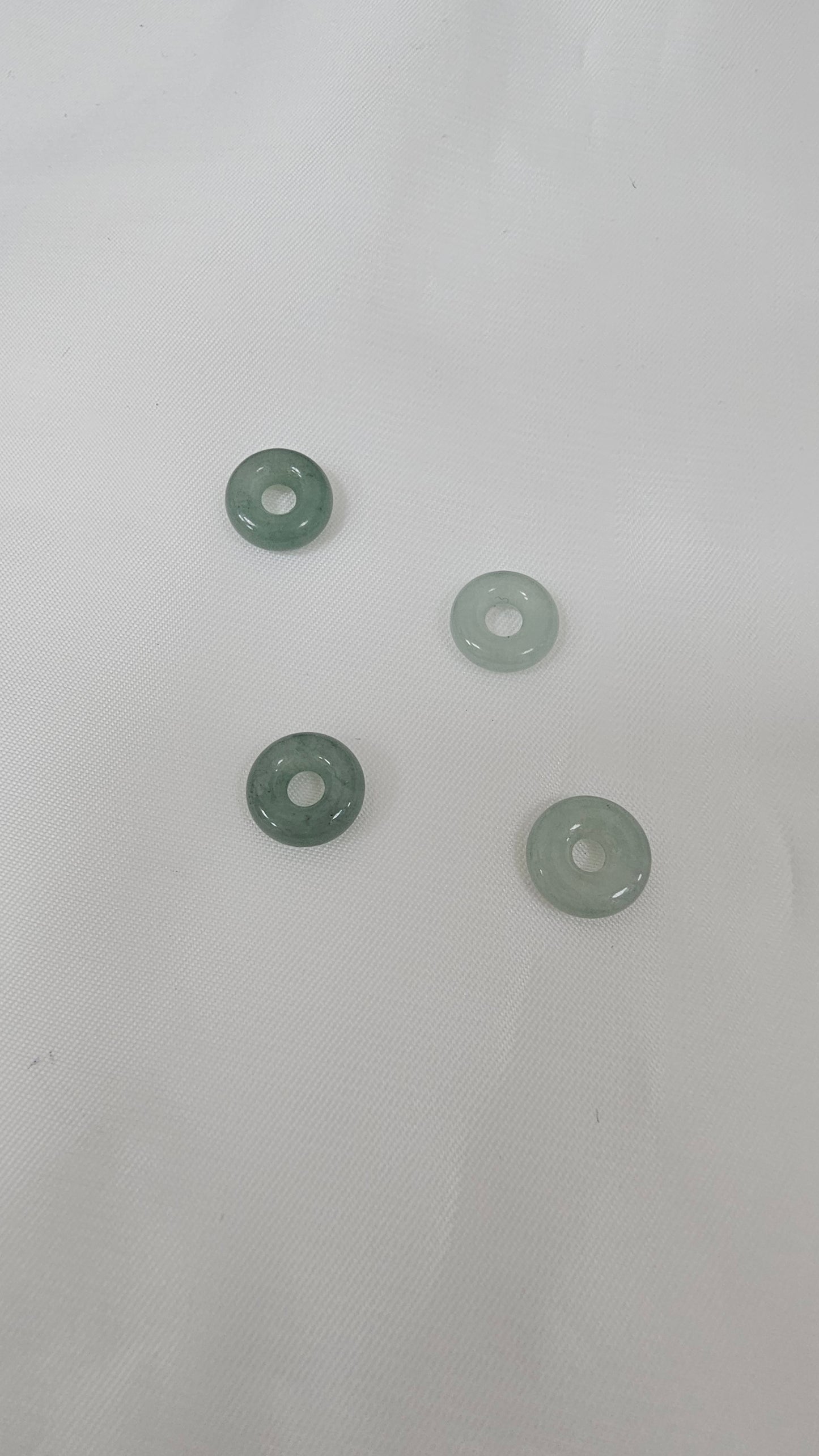 Guardian | Dainty Safekeeping 'Ping An' Jadeite Pendant in Aqua Green (10mm)