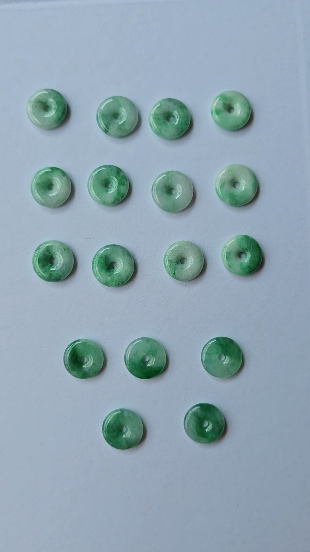 Guardian | Imperial Safekeeping 'Ping An' Jadeite Pendant in Deep Green (13mm, Rhodium-Plated)