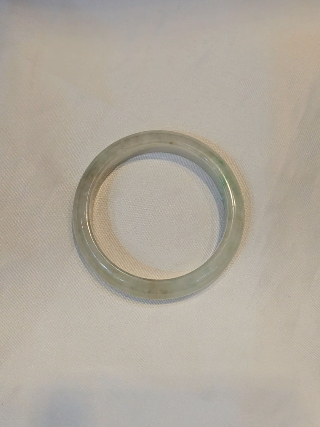 GUARDIAN | JAYDE Natural Grade-A Jadeite Bangle in Yellow Haze (54.5mm Half Round)