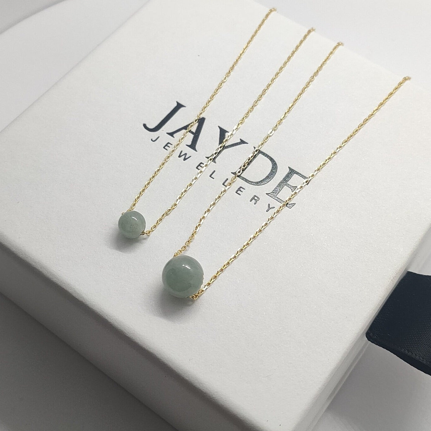 Yuan | Jade Bead Gift Set (Aqua Green Jade, 18K Gold Vermeil/Plated)