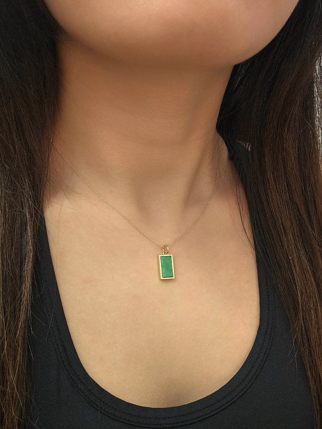Guardian | Safe and Sound 'Wu Shi Pai' Jadeite Pendant in Apple Green (18K solid gold)