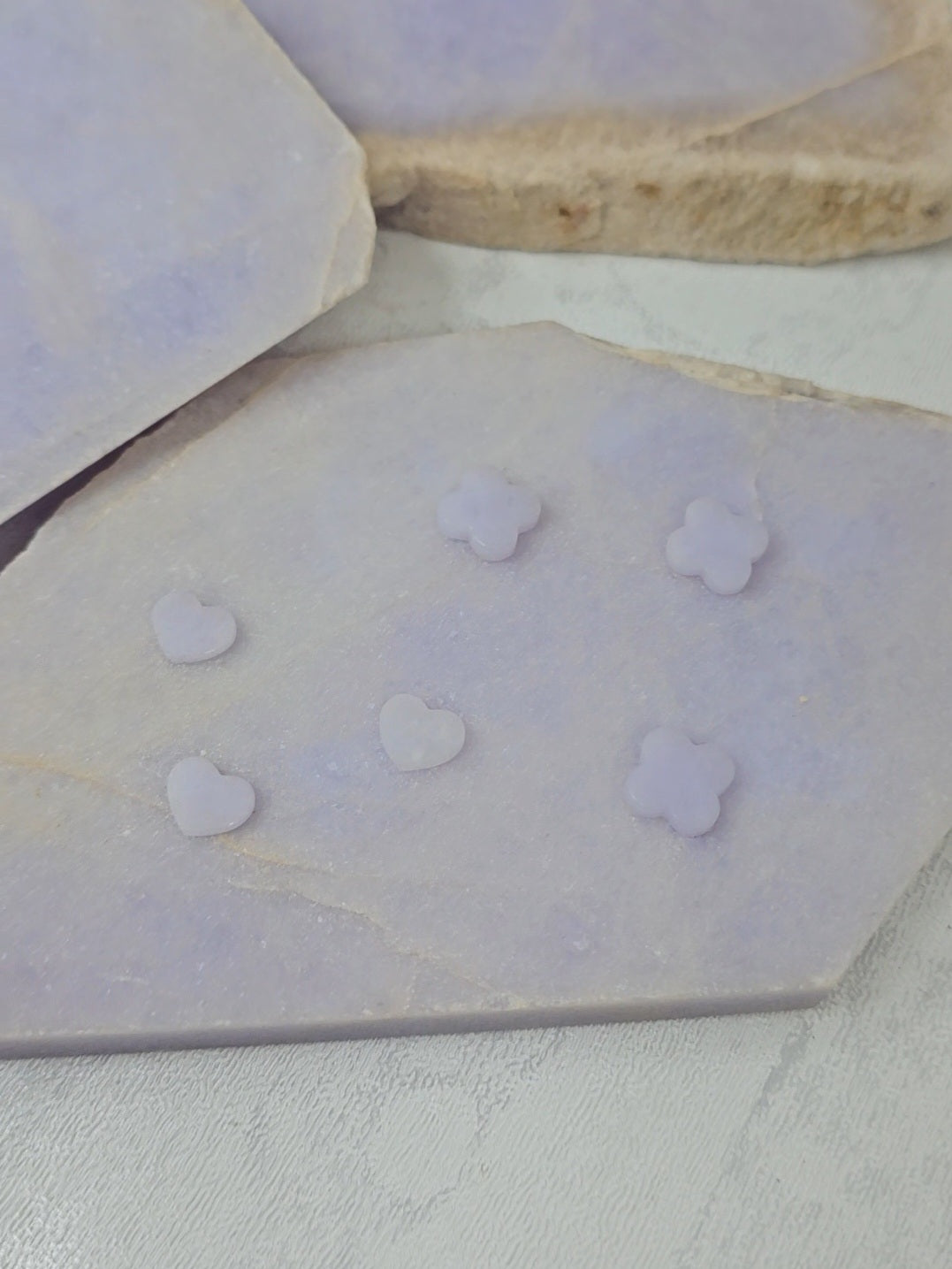 Nature | Serendipity Four Leaf Clover Jadeite Pendant in Light Lavender Purple