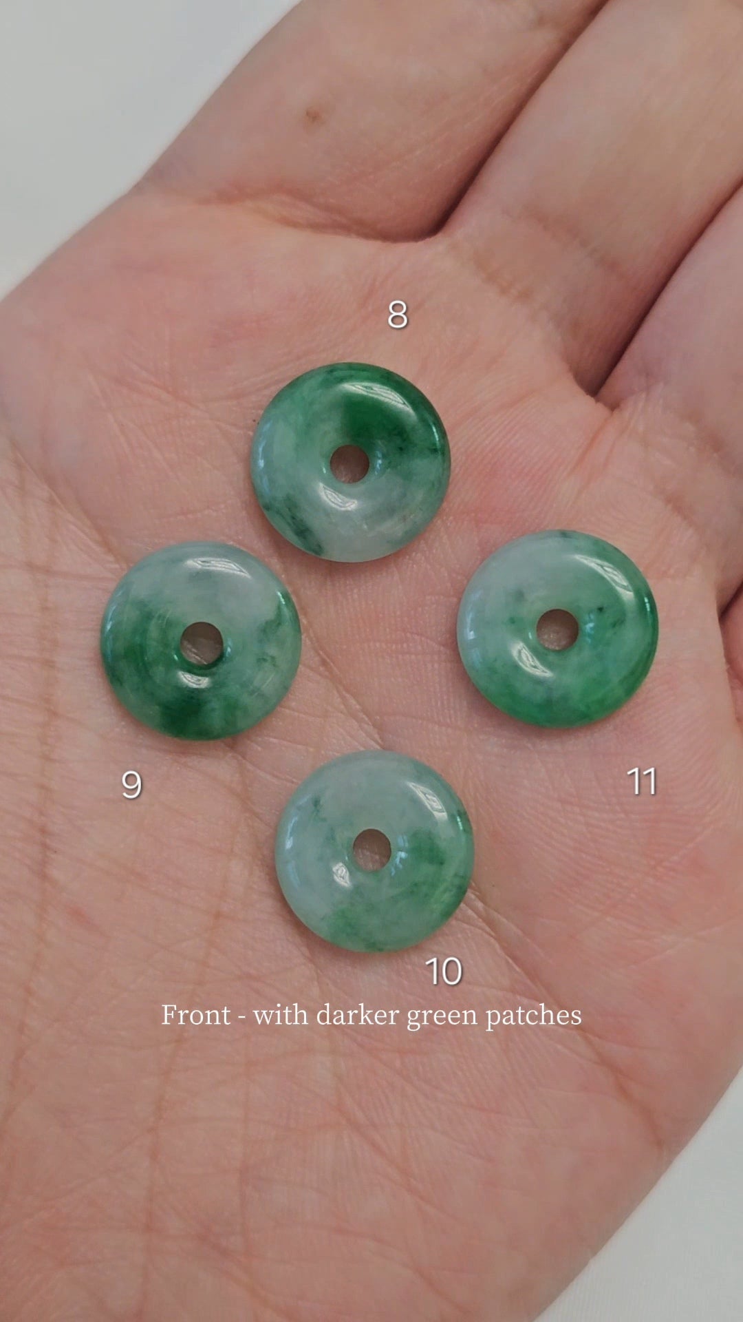 Guardian | Imperial Safekeeping 'Ping An' Jadeite Pendant in Deep Green (13mm, 18K Gold Vermeil/Solid Gold)