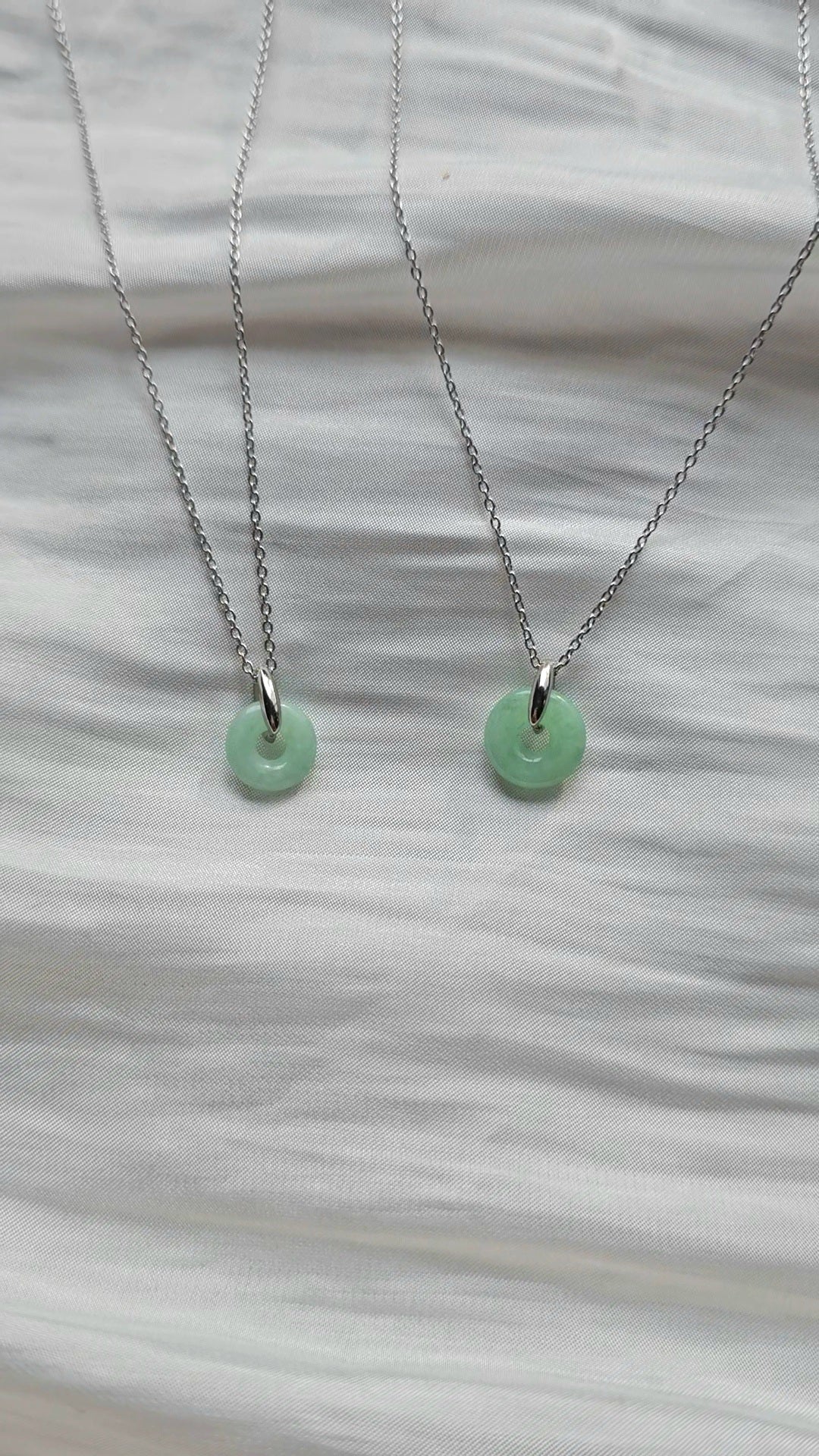 Guardian | Dainty Safekeeping 'Ping An' Jadeite Pendant in Pastel Green (10-11mm)