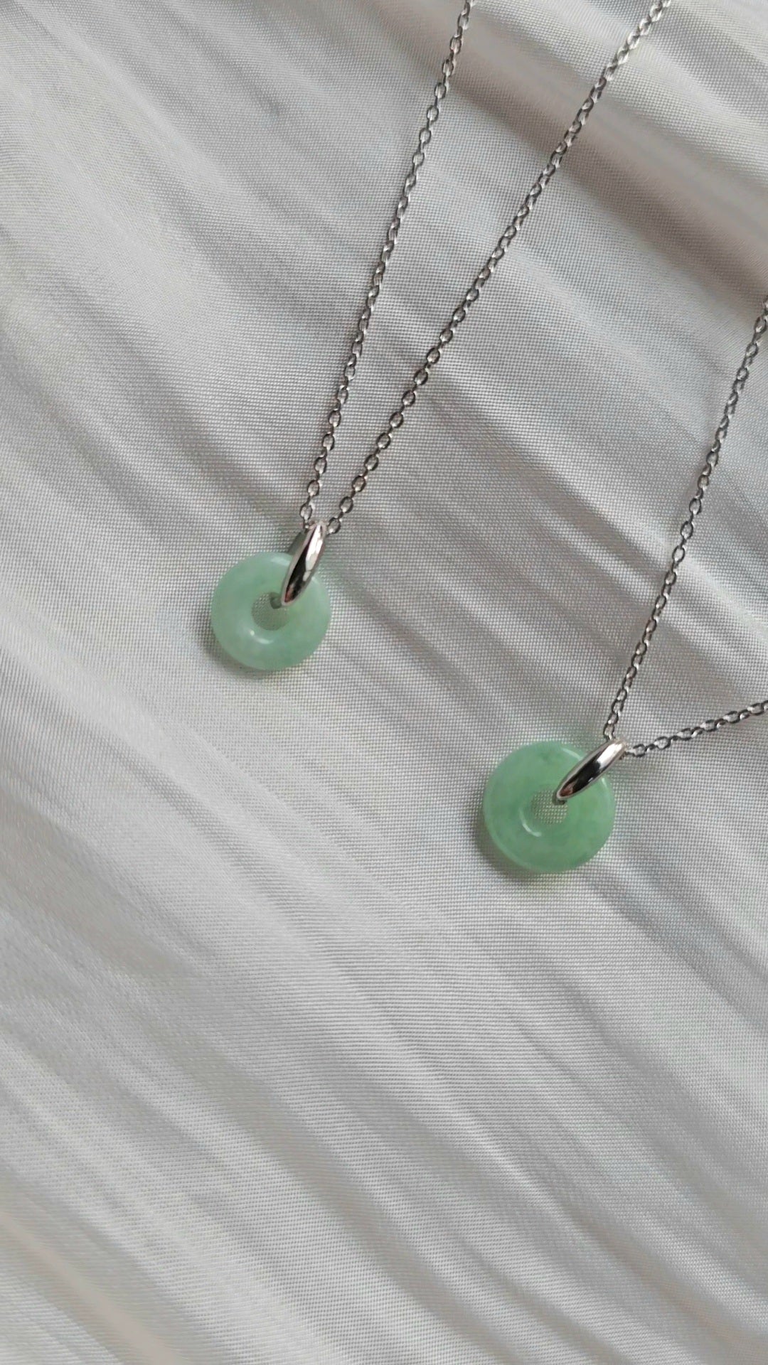 Guardian | Dainty Safekeeping 'Ping An' Jadeite Pendant in Pastel Green (10-11mm)