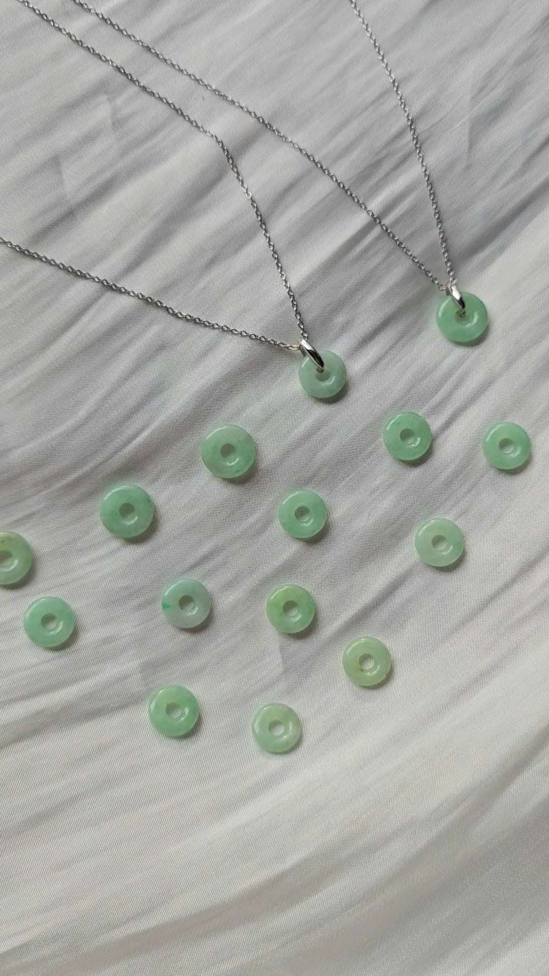 Guardian | Dainty Safekeeping 'Ping An' Jadeite Pendant in Pastel Green (10-11mm)