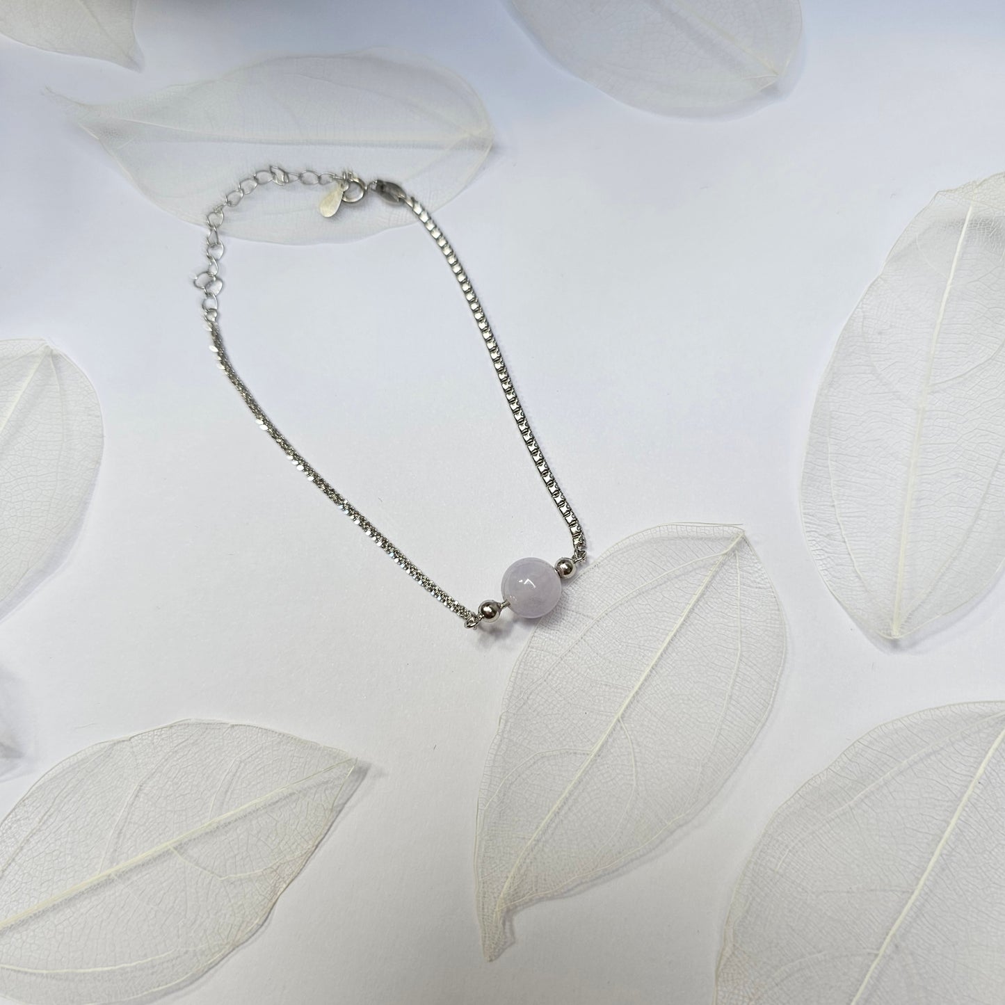 Yuan | Classic Jadeite Bracelet in Lavender Puple