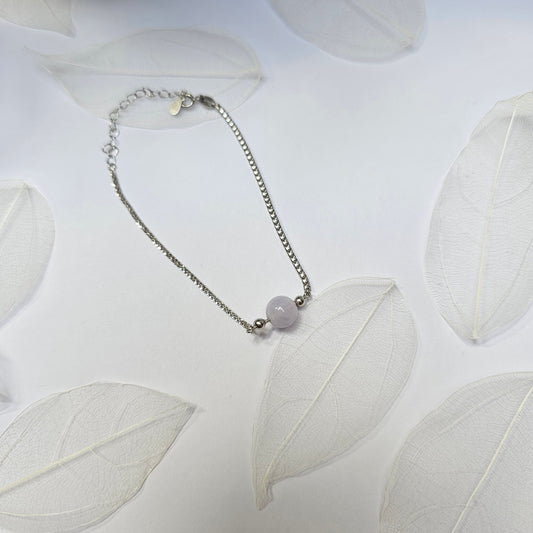 Yuan | Classic Jadeite Bracelet in Lavender Puple