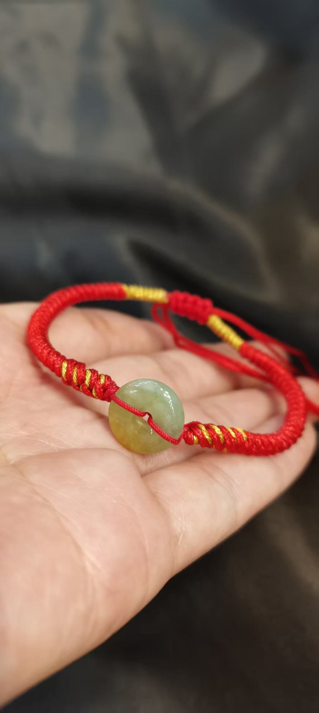 Guardian | Dainty Safekeeping Adjustable 'Ping An' Jadeite Braided Bracelet (Male)