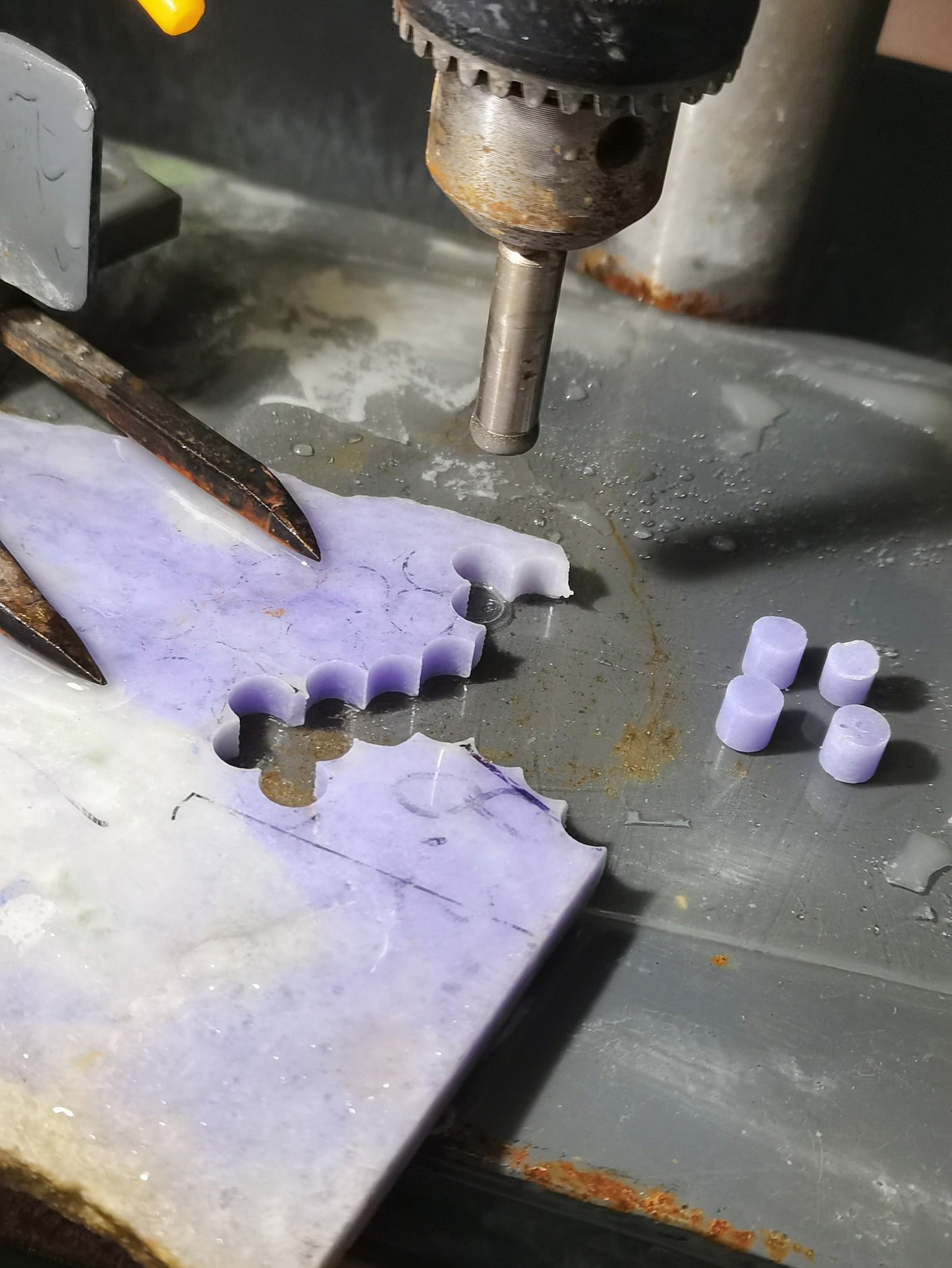 Yuan | Jadeite Bead Bracelet in Lavender Purple (4-5mm)