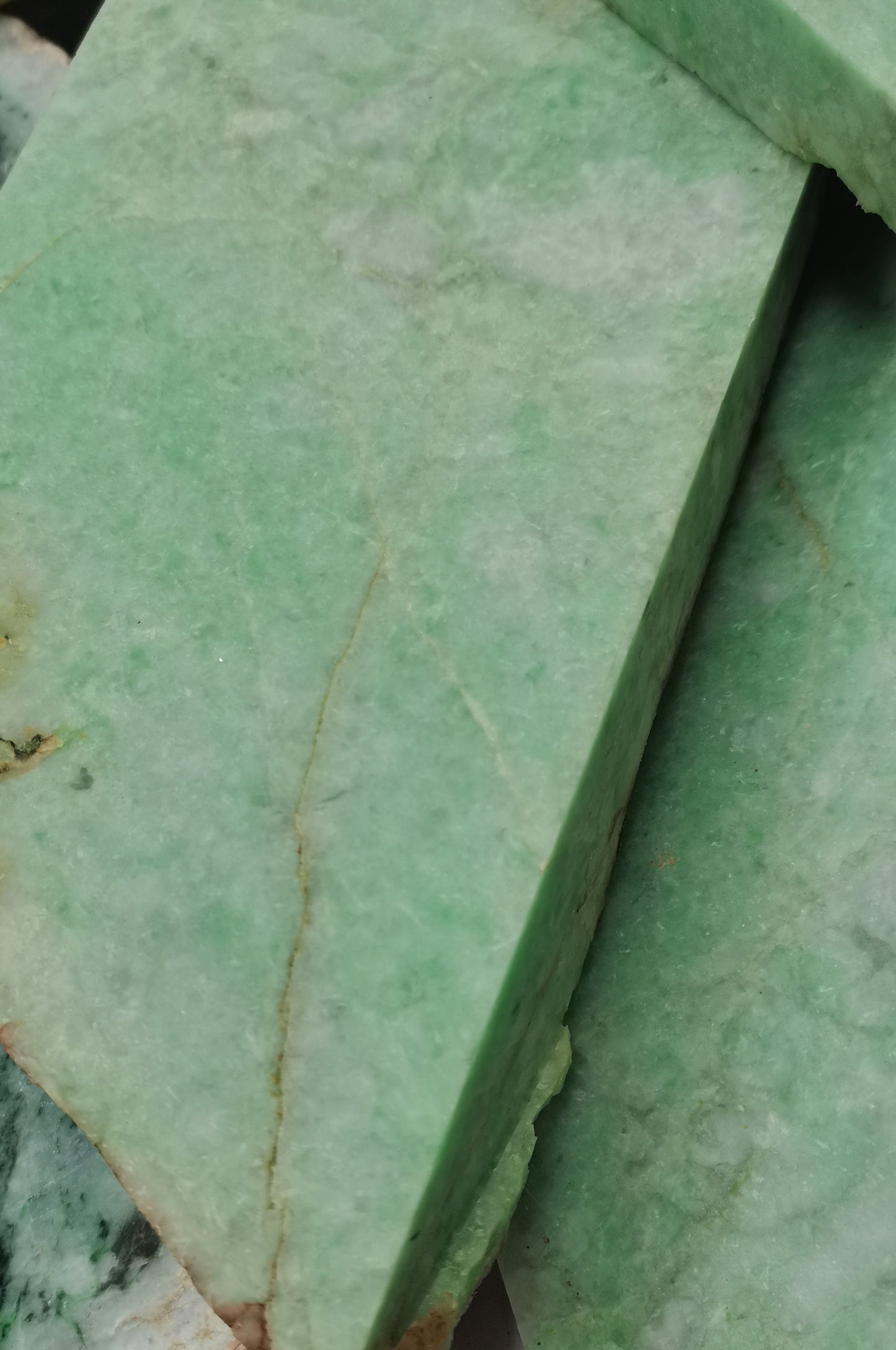 Yuan | Untreated Grade-A Jadeite Ring in Pastel Green