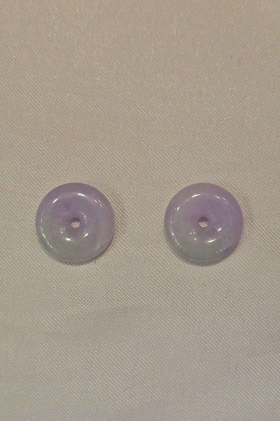 Guardian | Mei Safekeeping 'Ping An' Jadeite Pendant in Lavender Purple and Pastel Green(13mm)