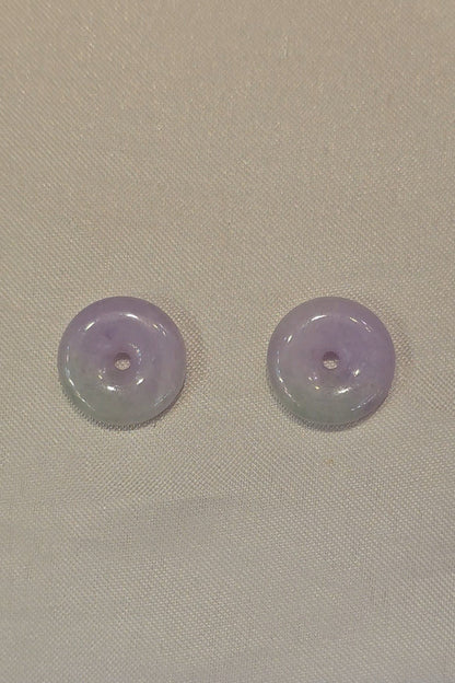 Guardian | Mei Safekeeping 'Ping An' Jadeite Pendant in Lavender Purple and Pastel Green(13mm)