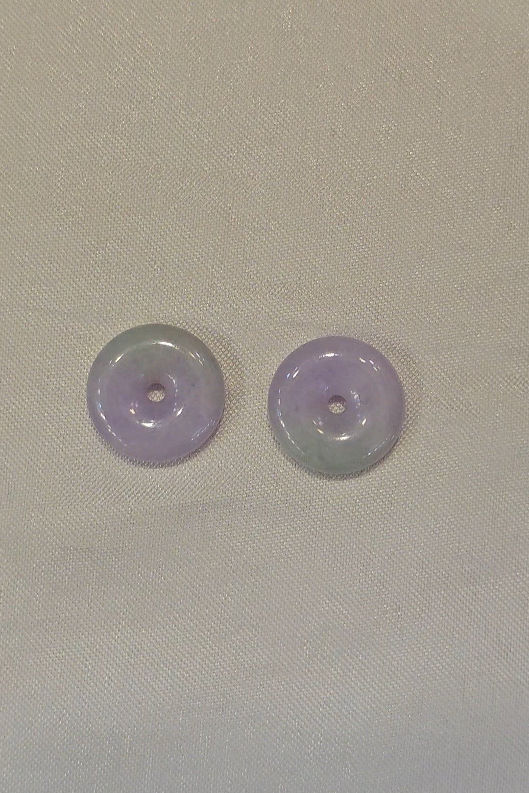 Guardian | Mei Safekeeping 'Ping An' Jadeite Pendant in Lavender Purple and Pastel Green(13mm)