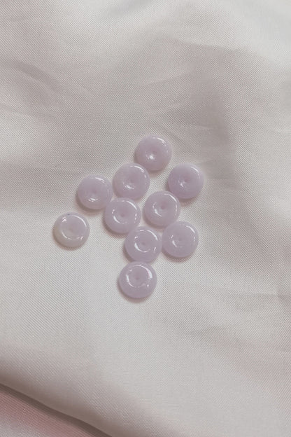 Guardian | Dainty Safekeeping Adjustable 'Ping An' Jadeite Braided Bracelet in Lavender Purple (9mm)