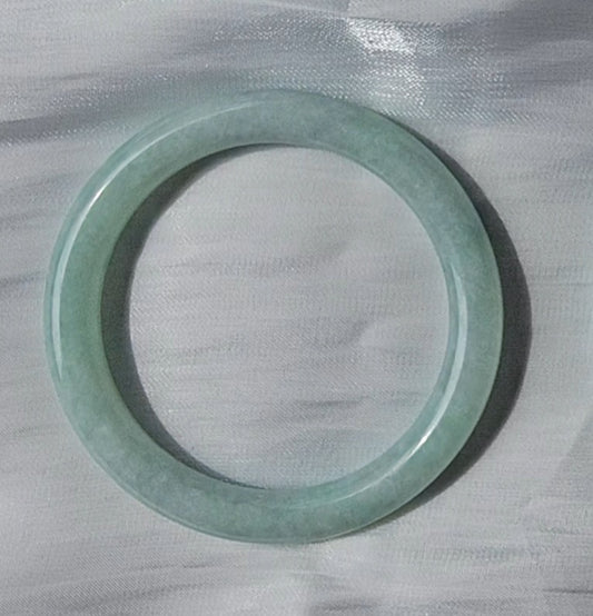 GUARDIAN | JAYDE Natural Grade-A Jadeite Bangle in Light Aqua Green (56.7mm Round)