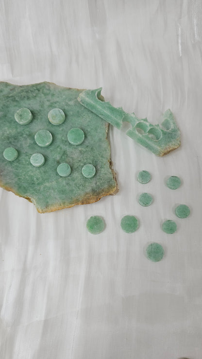 Guardian | Dainty Safekeeping 'Ping An' Jadeite Pendant in Pastel Green (10-11mm)