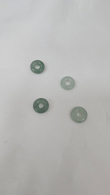 Guardian | Dainty Safekeeping 'Ping An' Jadeite Pendant in Aqua Green (10mm)