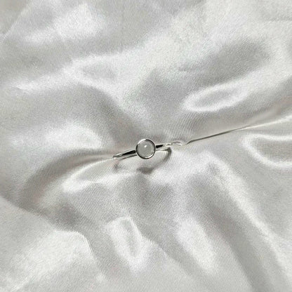 Galaxy | Moon Jadeite Adjustable Ring in Dreamy White