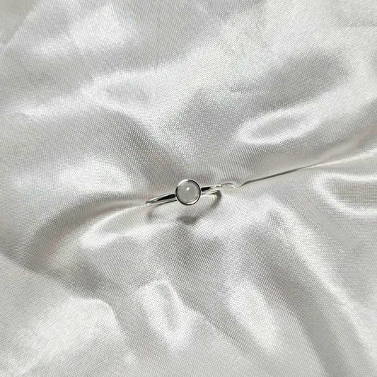 Galaxy | Moon Jadeite Adjustable Ring in Dreamy White