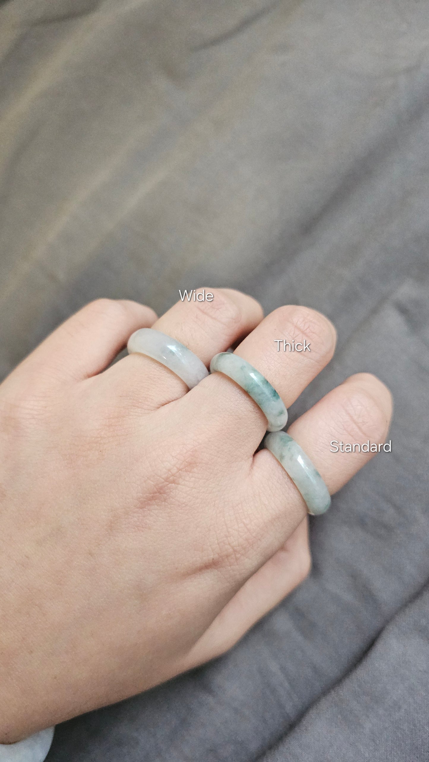 Yuan | Untreated Grade-A Jadeite Ring in Floral Green