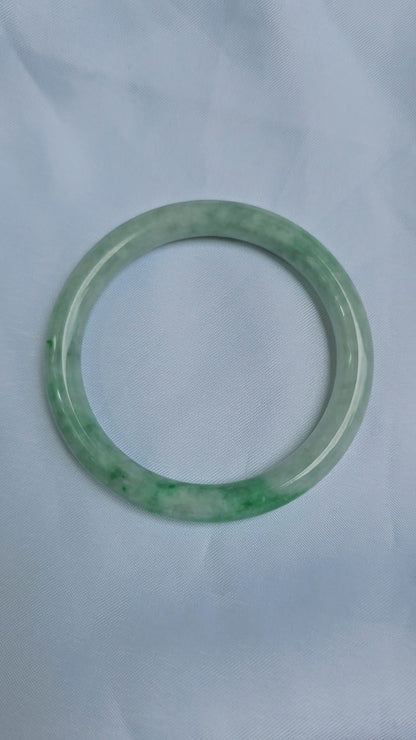 GUARDIAN | JAYDE Natural Grade-A Jadeite Bangle in Pastel Green (52.8mm Round)