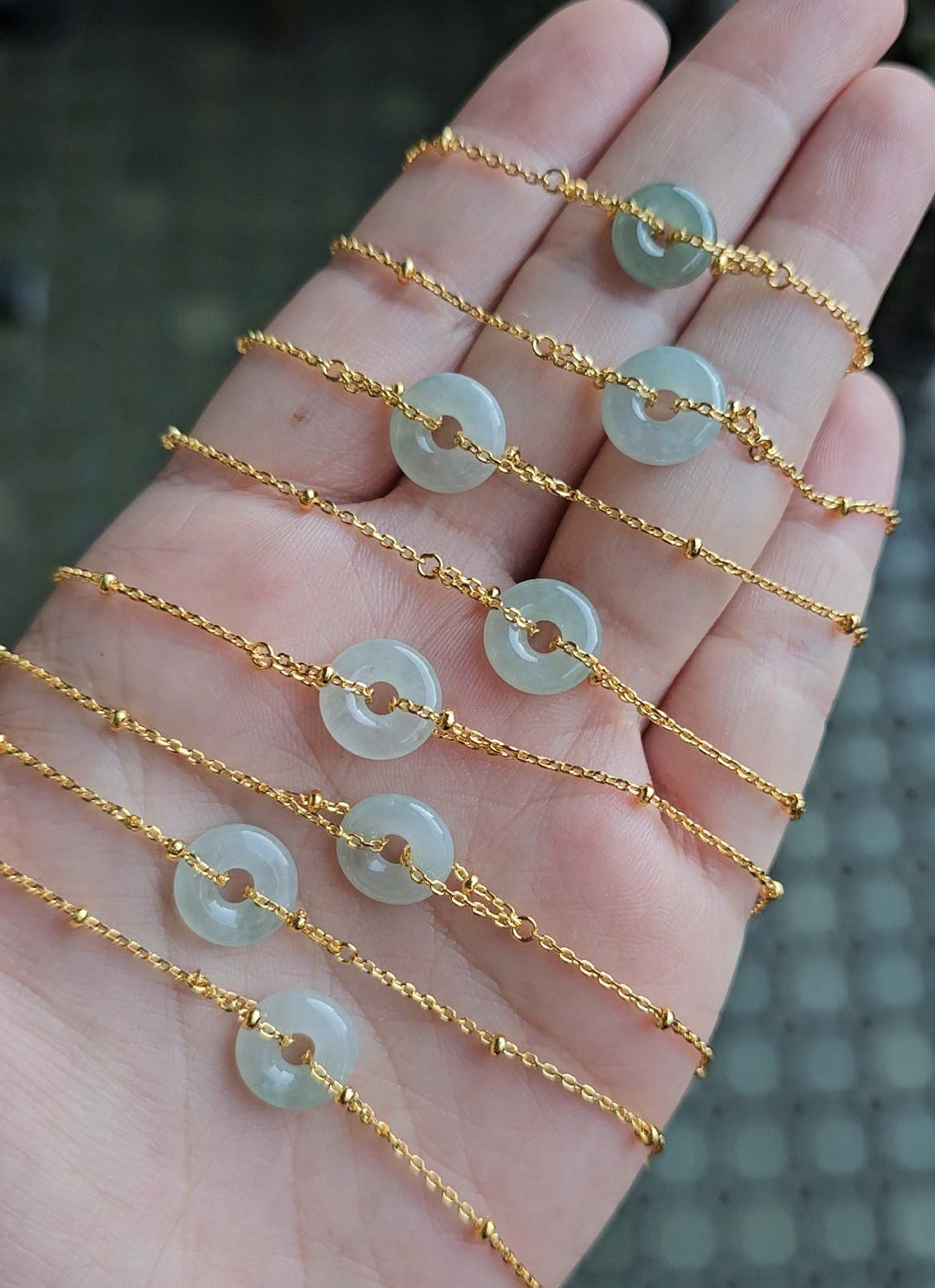 Guardian | Dainty Safekeeping 淡綠色「平安」翡翠手鍊