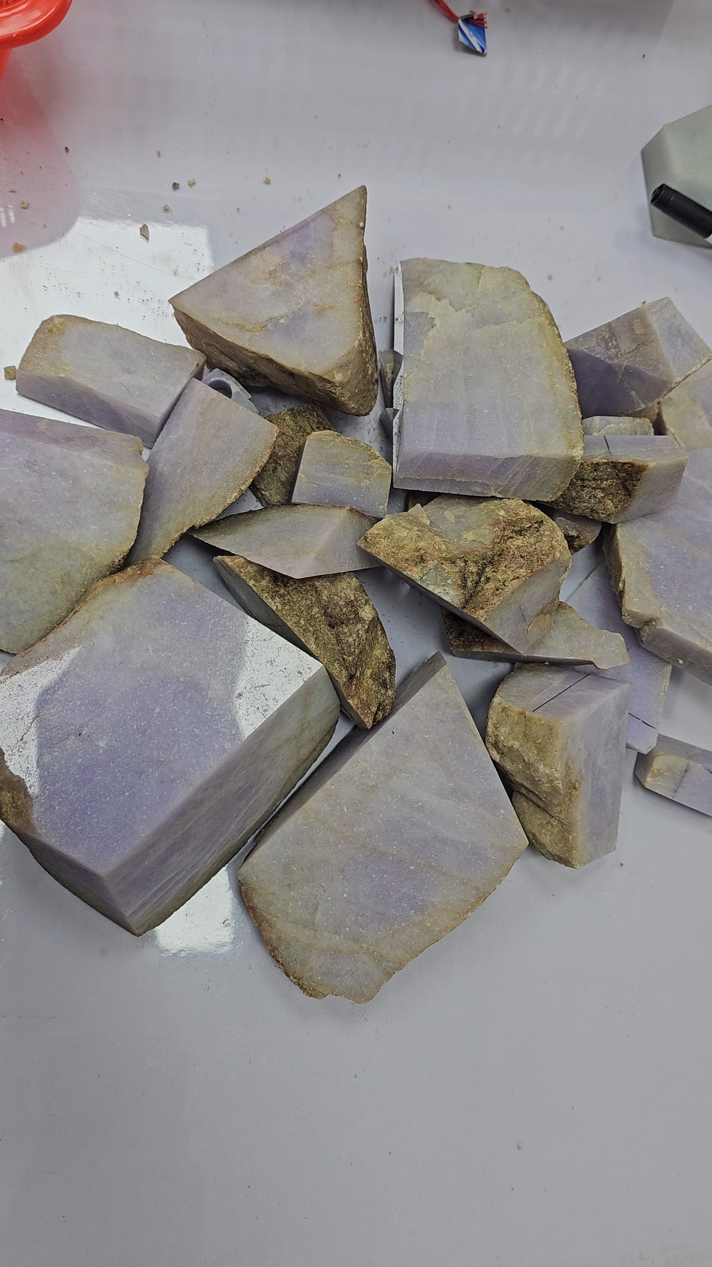 Galaxy | 'Xing' Jadeite Pendant in Dark Lavender Purple