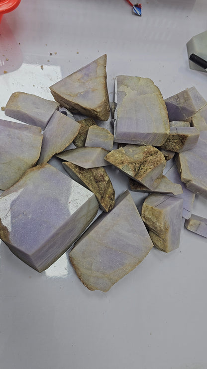 Galaxy | 'Xing' Jadeite Pendant in Dark Lavender Purple