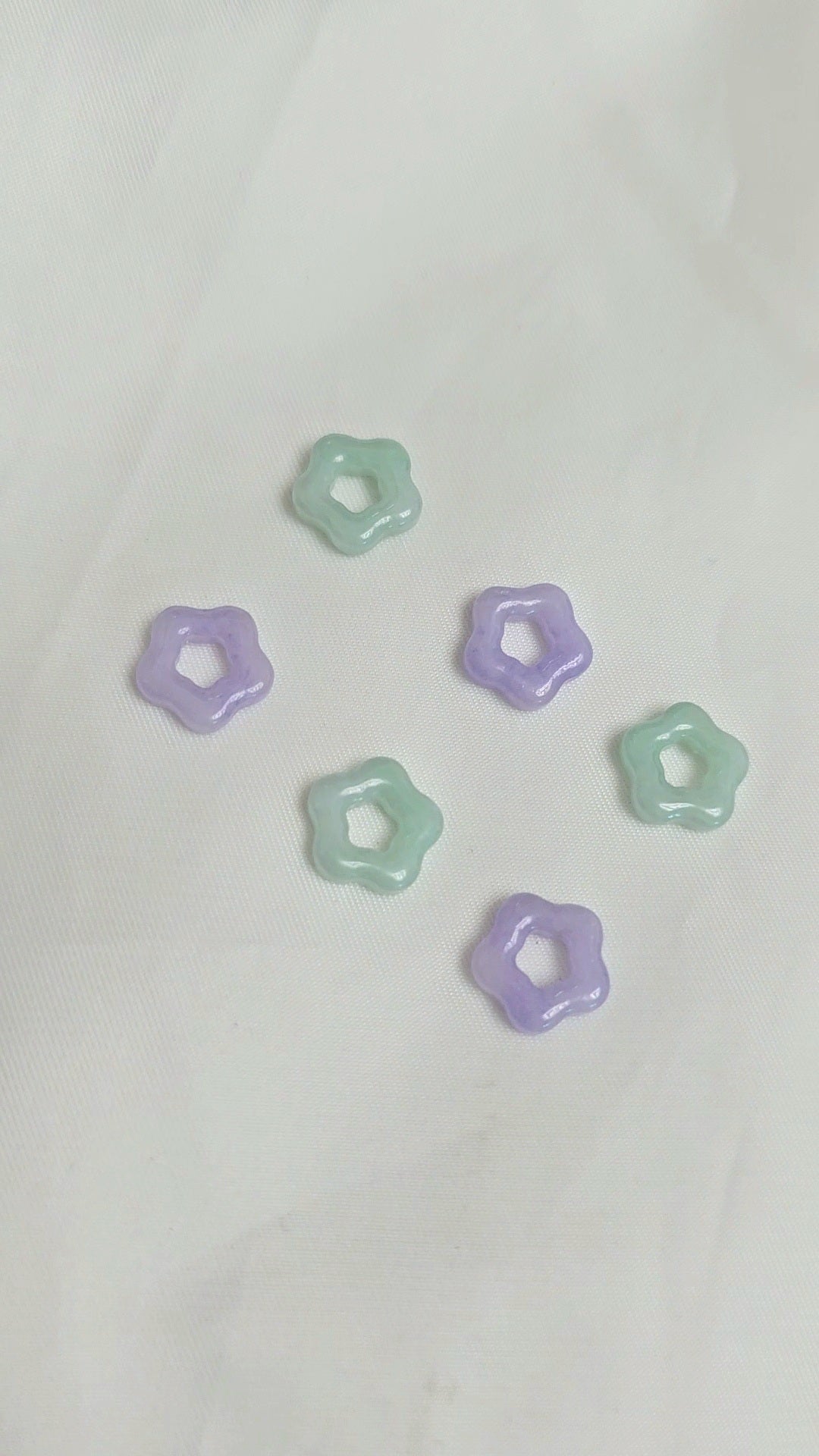Galaxy | 'Xing' Jadeite Pendant in Pastel Green