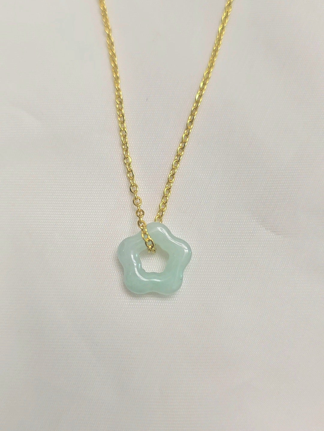 Galaxy | 'Xing' Jadeite Pendant in Pastel Green