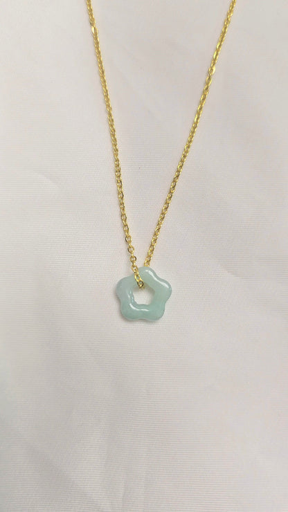 Galaxy | 'Xing' Jadeite Pendant in Pastel Green
