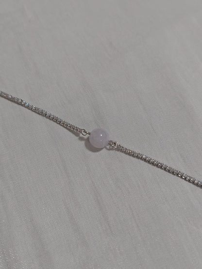 Yuan | Classic Jadeite Bracelet in Lavender Puple