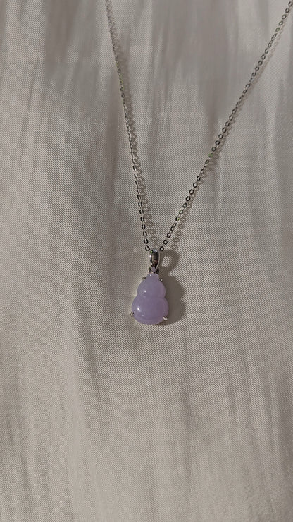 Guardian | Hulu Jadeite Pendant in Lavender Purple (18ct white gold)