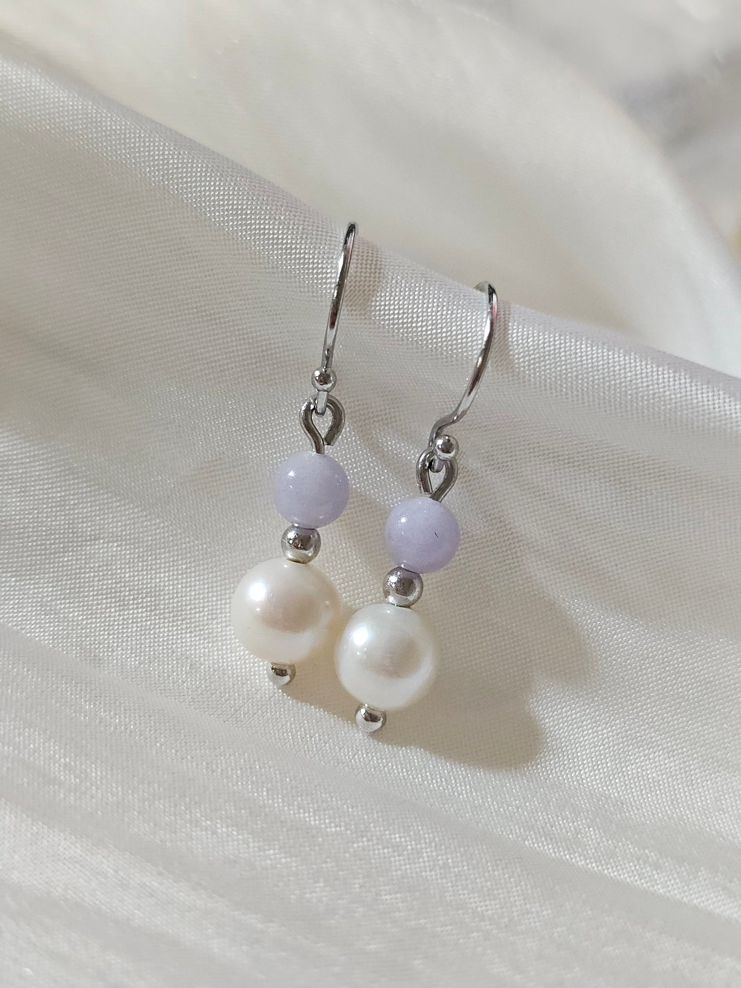 Yuan | Lavender Pearl Gift Set (Lavender Purple Jade & Freshwater Pearl)