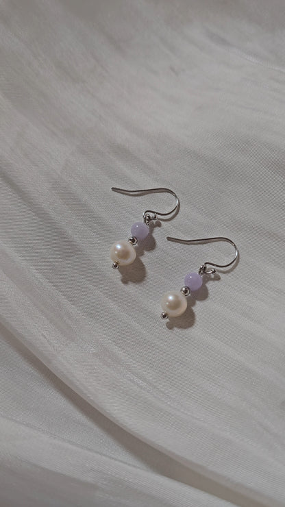Yuan | Lavender Pearl Gift Set (Lavender Purple Jade & Freshwater Pearl)