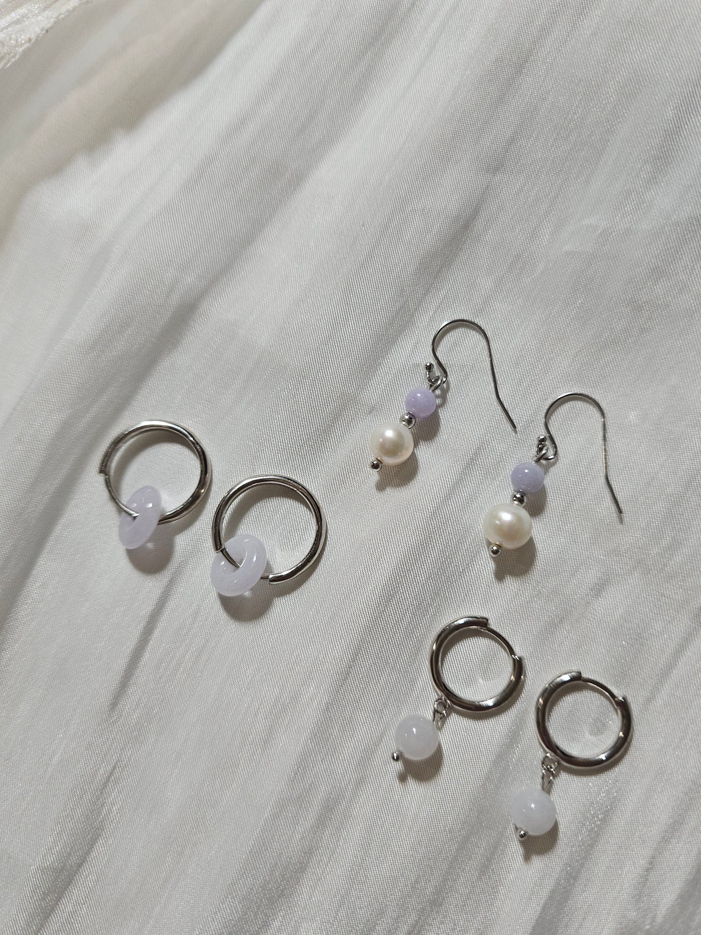Yuan | Lavender Pearl Gift Set (Lavender Purple Jade & Freshwater Pearl)