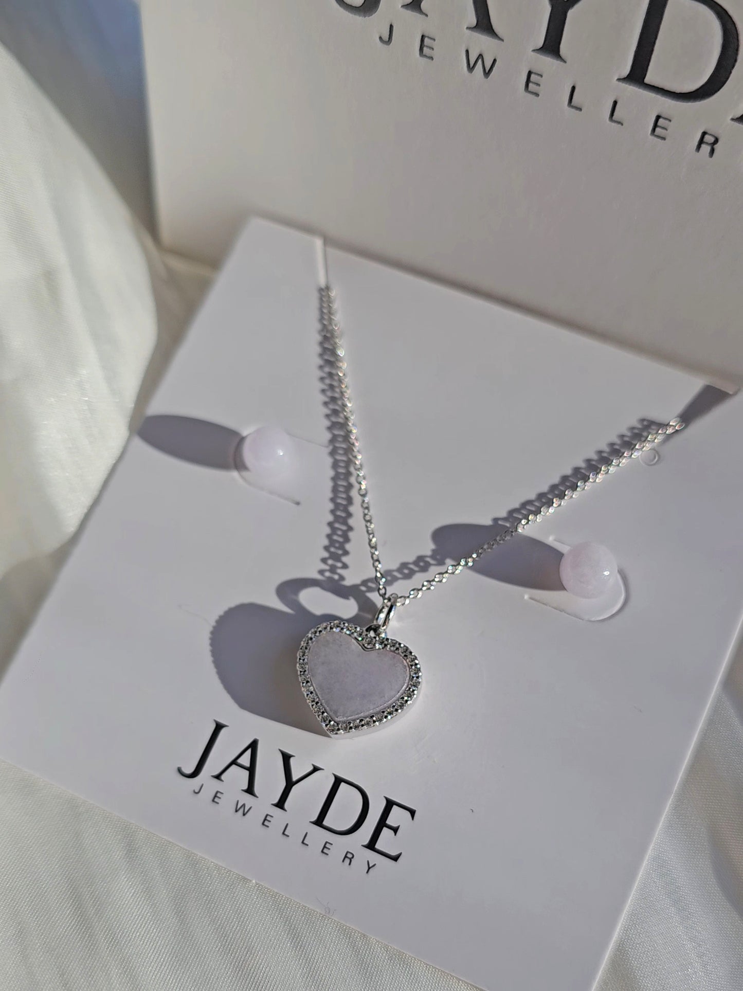 Guardian | I Love You Gift Set (Lavender Purple Jade, Sterling Silver)