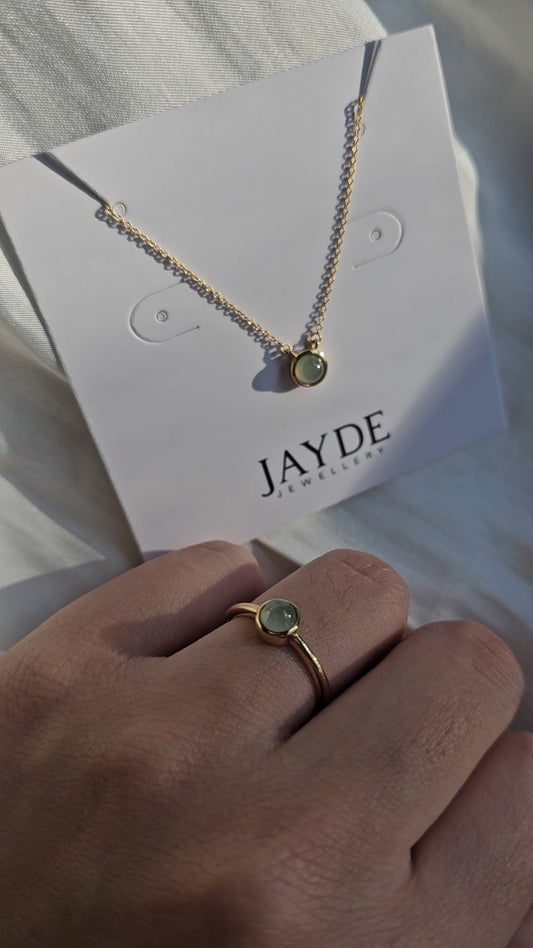Galaxy | Moon Gift Set (Aqua Green Jade, 18ct gold)