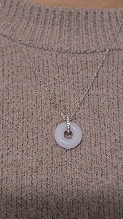 Guardian | Princess 'Ping An' Jadeite Pendant in Lavender Purple (16mm)