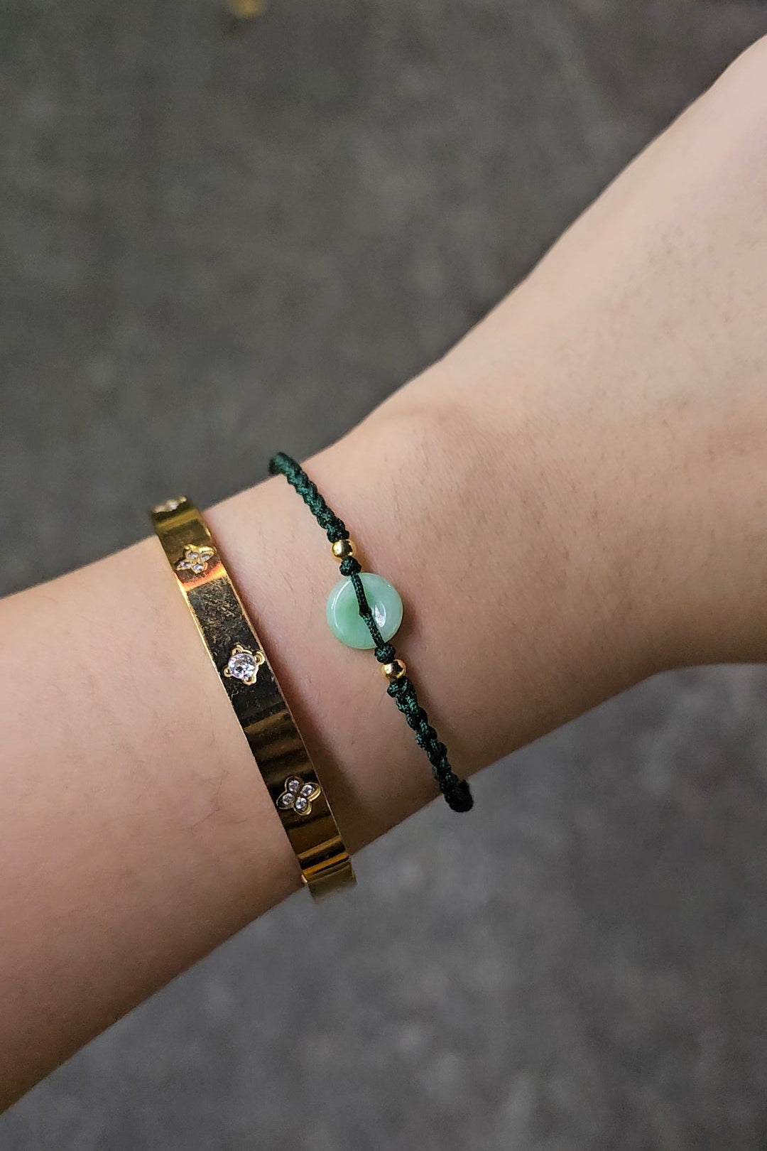 Guardian | Dainty Safekeeping Adjustable 'Ping An' Jadeite Braided Bracelet (9mm)