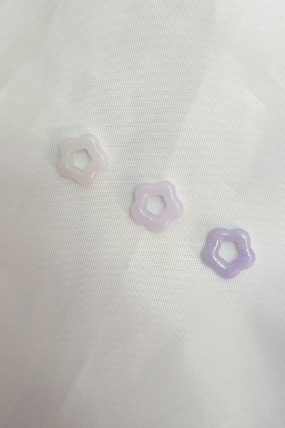 Galaxy | 'Xing' Jadeite Pendant in Dark Lavender Purple
