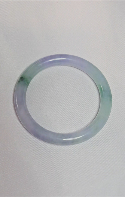 GUARDIAN | JAYDE Natural Grade-A Jadeite Bangle in Pastel Lavender Purple and Green (54mm Round)