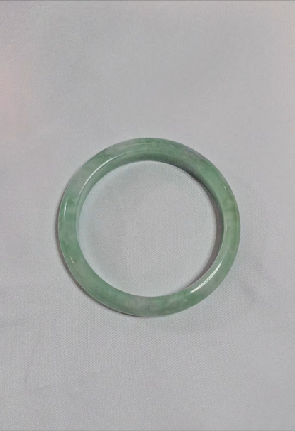 GUARDIAN | JAYDE Natural Grade-A Jadeite Bangle in Pastel Green (54mm Half Round)