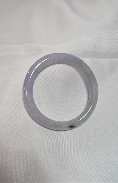 GUARDIAN | JAYDE Natural Grade-A Jadeite Bangle in Pastel Lavender Purple and Pastel Green (51.8mm Round)