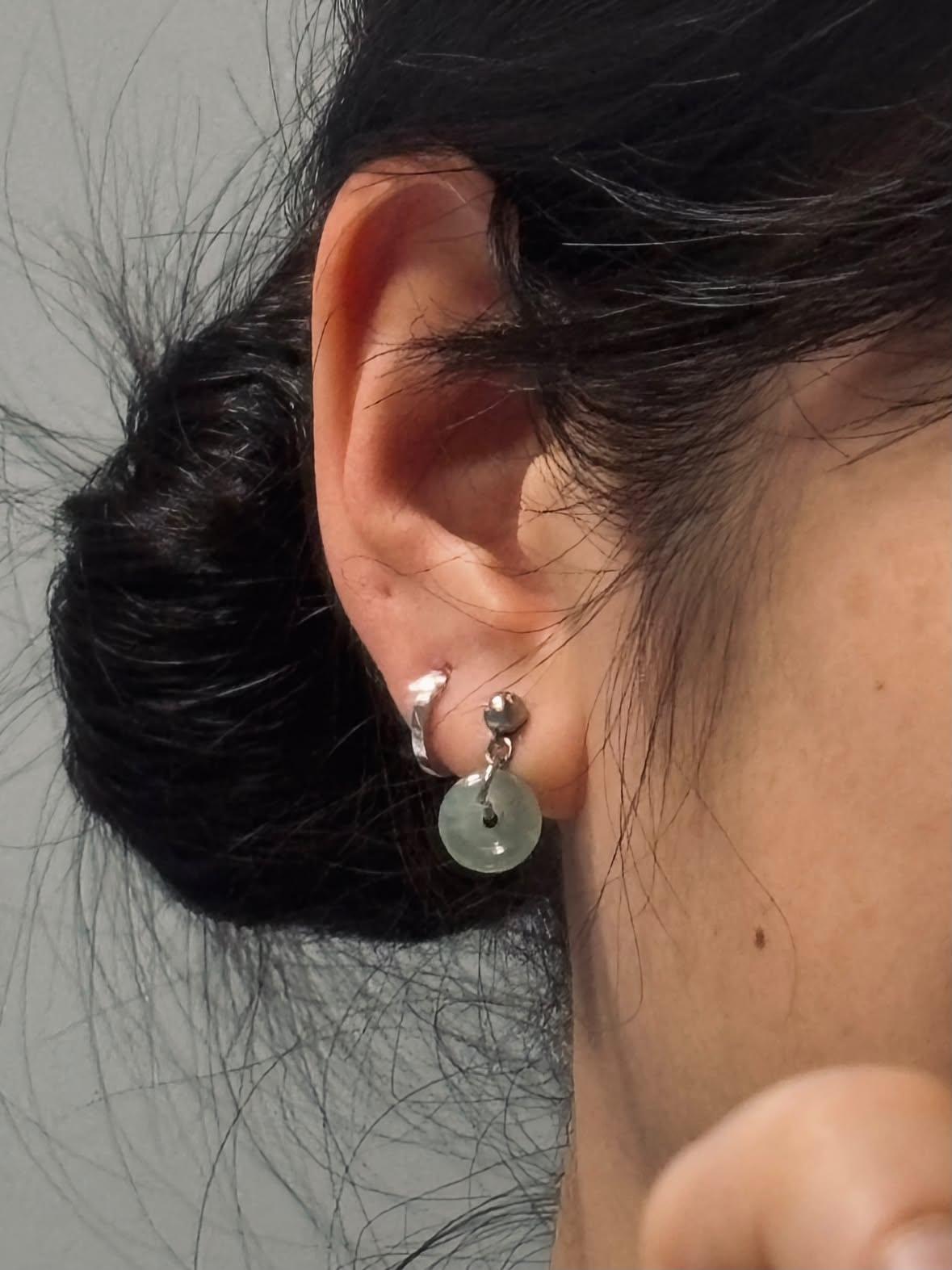 Guardian | Dainty 'Ping An' Jadeite Loose Donuts (9mm)