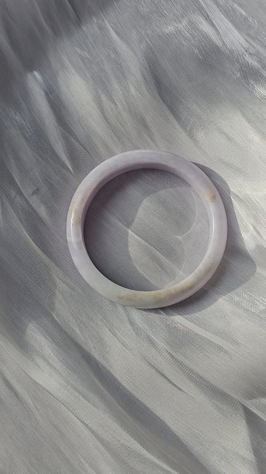 GUARDIAN | JAYDE Natural Grade-A Jadeite Bangle in Lavender Purple (58.5mm Half Round)