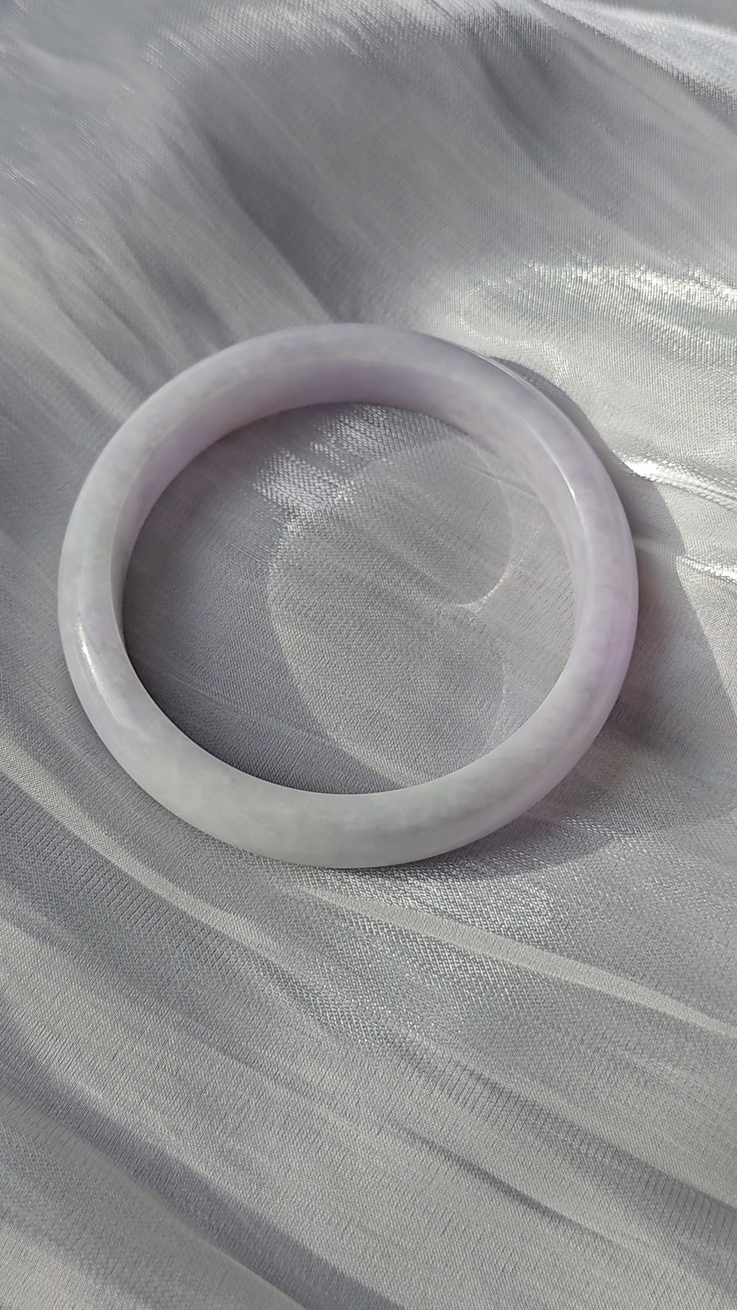 GUARDIAN | JAYDE Natural Grade-A Jadeite Bangle in Lavender Purple (54.5mm Half Round)