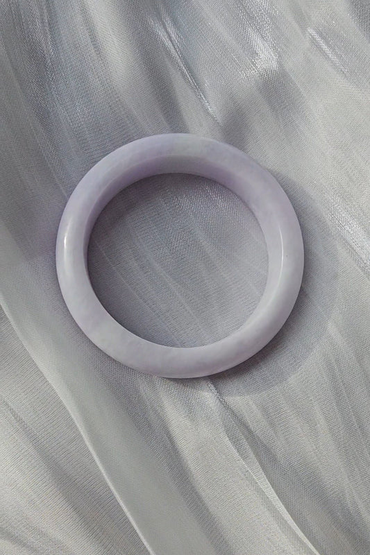 GUARDIAN | JAYDE Natural Grade-A Jadeite Bangle in Lavender Purple (52.8mm Half Round)